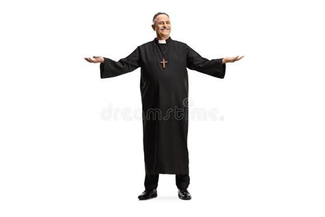 Mature Priest Praying In A Church Setting Stock Image Image Of Cross Clergy 118143273