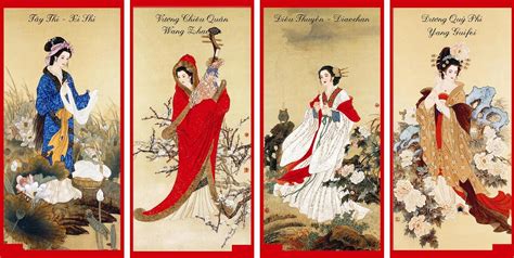 Four Great Chinese Beauties By Wang Meifang And Zhao Guojing Arsinoe