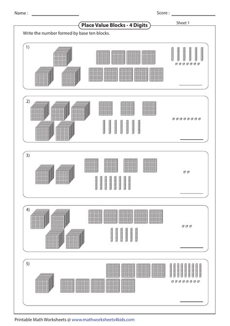 Printable Place Value Worksheets