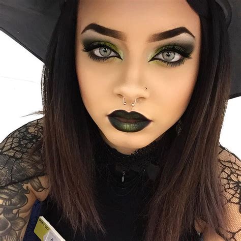 my witch makeup for work today was on point ok i love halloween witch makeup halloween makeup
