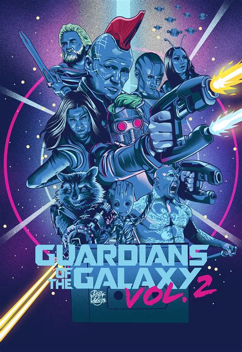 Chris pratt, zoe saldana, dave bautista and others. Guardians Of The Galaxy Alternate Poster on Behance