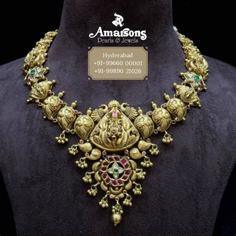 Shop All The Trending Gold Necklace Designs Here • South India Jewels