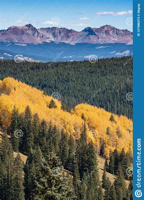 The San Juan Mountains Of Colorado In Autumn Stock Image Image Of