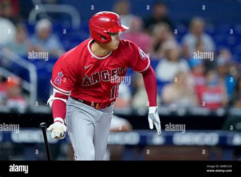 Los Angeles Angels Shohei Ohtani Runs On A Groundout To Third During