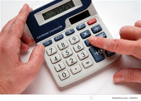 Multiply the cost by the number of products. Calculator Stock Photo I1208781 at FeaturePics