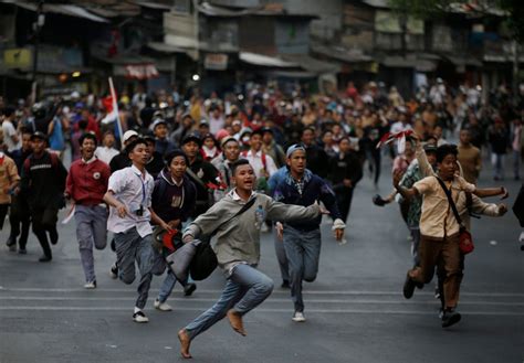 Indonesia Protests Police Fire Tear Gas On Third Day Of Unrest Over