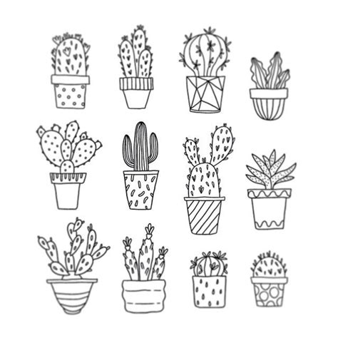 Discover thousands of premium vectors available in ai and eps formats. Cute cactus (With images) | Succulent art drawing, Cactus ...