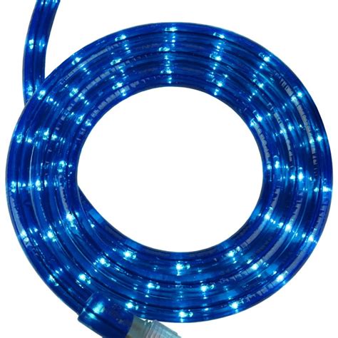 18 Ft Blue Rope Light Kit 216 Incandescent Lights Ready To Install