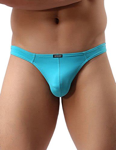 Ikingsky Mens Sexy Comfort G String Sexy Low Rise Thong Pack Of 6