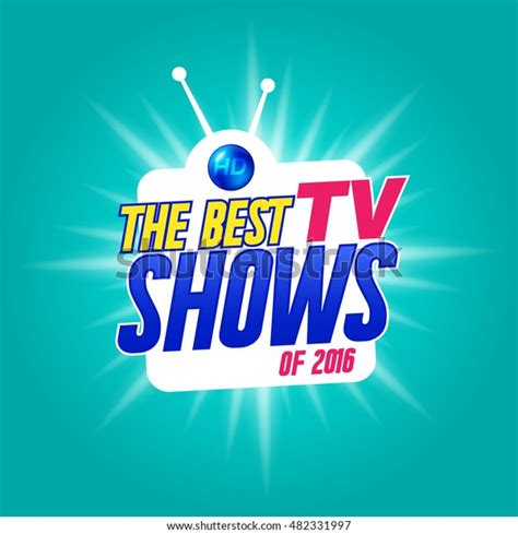Vector Banner Best Tv Shows Label Stock Vector Royalty Free 482331997