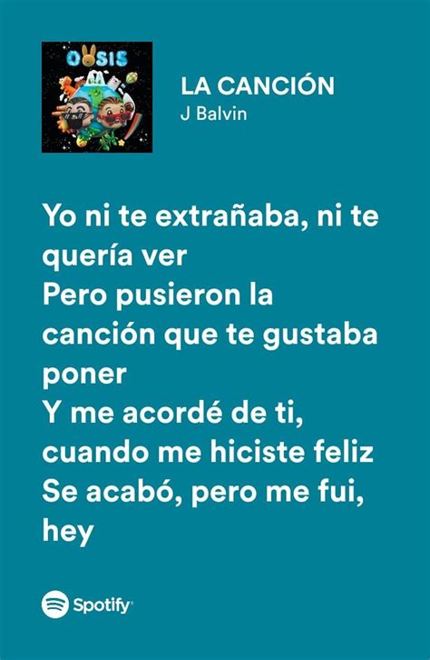 A Blue Background With The Words La Cancion Written In Spanish