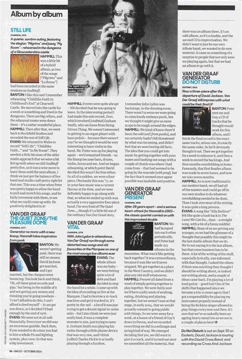 Recortes And Retalhos Revista Uncut Van Der Graaf Generator Album By Album Tom Pinnock 2016