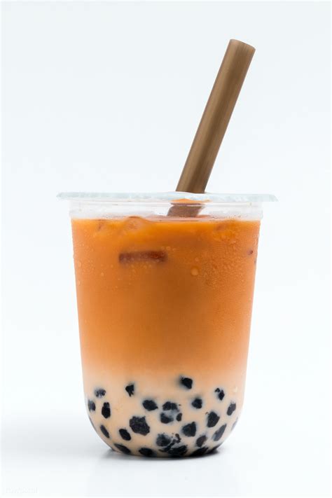 Bubble Milk Tea In A Plastic Cup Premium Image By