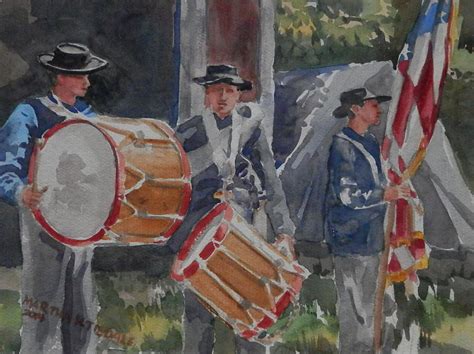Drummers At Clinton Painting By Martha Tisdale Fine Art America