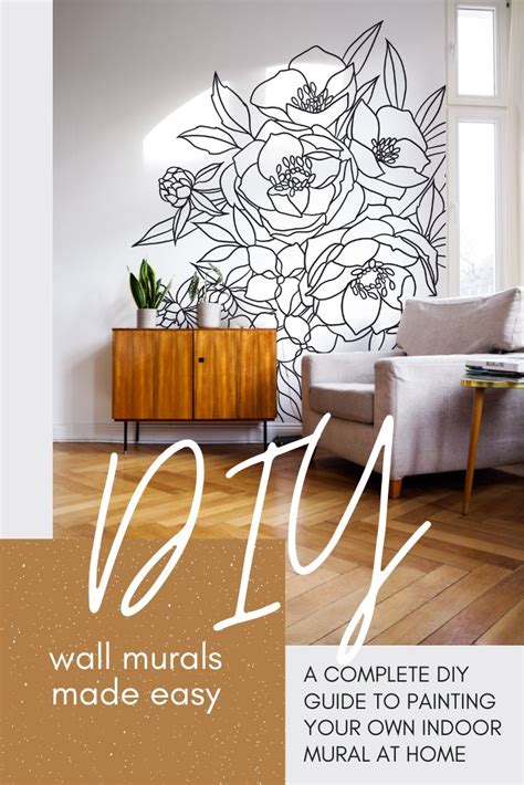 Easy Isolation Diy Update Your Space With A Hand Painted Floral Wall