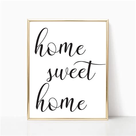 Home sweet home printable home sweet home print home sweet | Etsy | Home poster, Sweet home 
