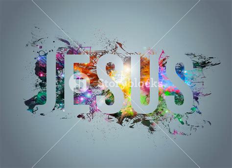 An Abstract Word Art Illustration Of Jesus Royalty Free Stock Image