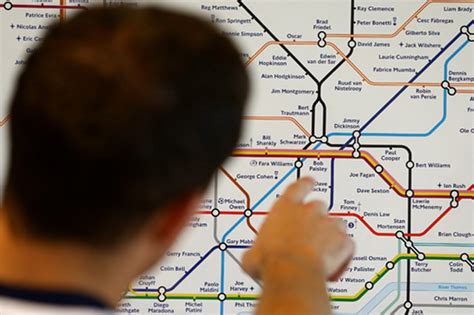 Fa London Underground Tube Map Station Names Replaced With Those From