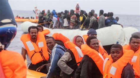 Dem Rescue 50 Nigerian Migrants Before Ship Sink For Mediterranean Sea Bbc News Pidgin