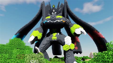 Minecraft Zygarde Complete Forme Build Schematic Pokemon Youtube