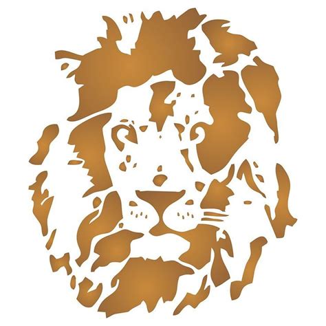 Stencils For Walls Lion Head Stencil Will Be The Perfect Addition To