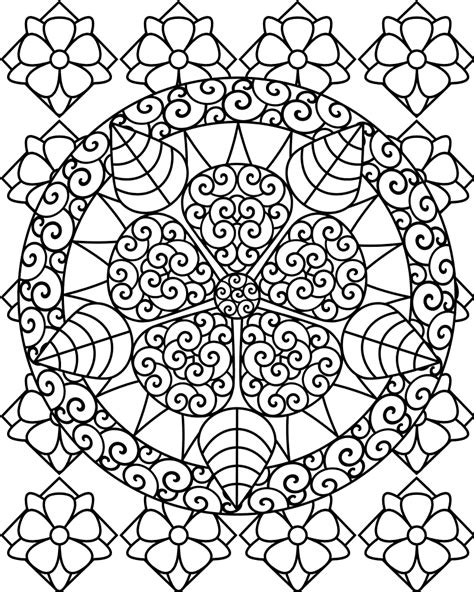 Coloring Pages Geometric Free Printable Coloring Pages