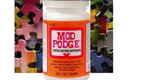 Easy to apply, dries quick, clear & bright! How to Glue your puzzle together with Mod Podge - YouTube
