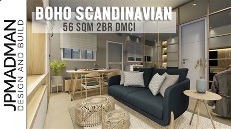 2br Dmci Condo Renovation Boho Scandinavian Style Interior Design