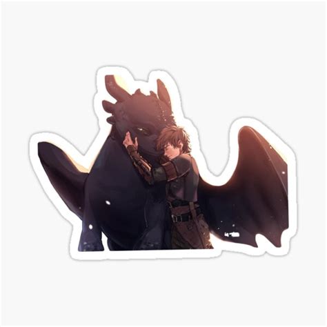 Hiccup And Toothless Sticker For Sale By Home Of Art Redbubble
