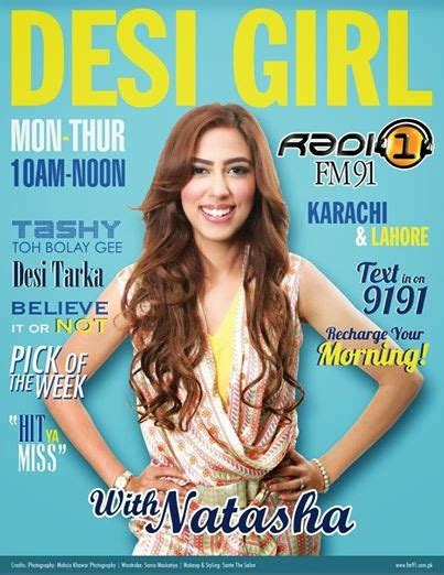 Rj Natasha S Khan Of Radio1 Fm 91 On The Cover Of Desi Girl Magazine