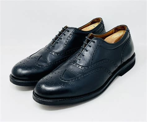 Alden 811 Black Calfskin Wing Tip Shoes Foot Balance Gem