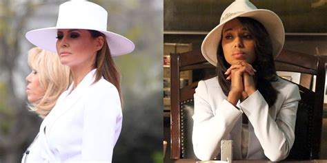 Melania Trumps White Hat Channels Olivia Pope And Scandal At The White
