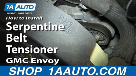 How To Replace Serpentine Belt Tensioner With Pulley 2003 06 Gmc Envoy