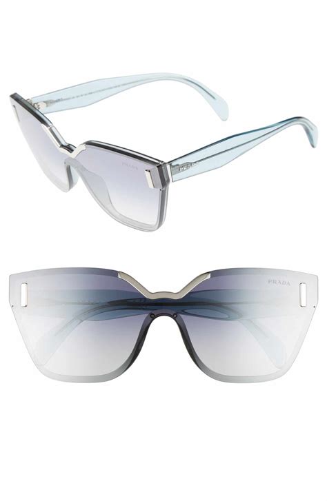 main image prada 61mm mirrored shield sunglasses sunnies sunglasses prada lenses nordstrom