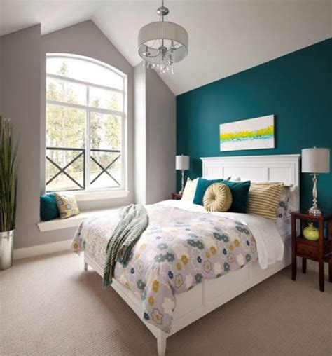 Teal Wall Bedroom Design Ideas Renovations And Photos