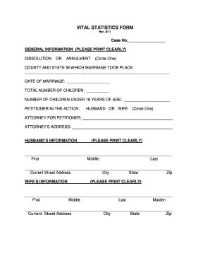 Vital Statistics Information Sheet Florida Lee County Fill And Sign Printable Template Online