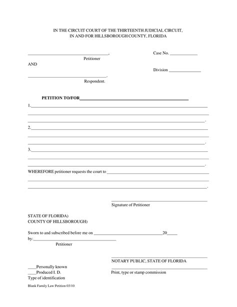Free Printable Blank Legal Forms