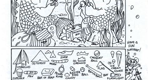 Hidden Pictures Publishing Hidden Picturecoloring Page Summer