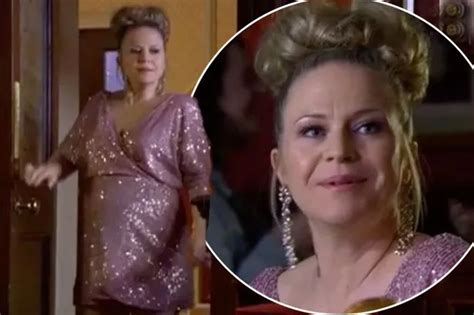 Eastenders Pregnant Kellie Bright Unveils Blossoming Baby Bump In New