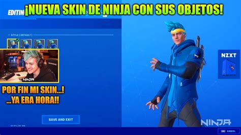 Nueva Skin Y Conjunto De Ninja Streamer En Fortnite Ninja Consigue