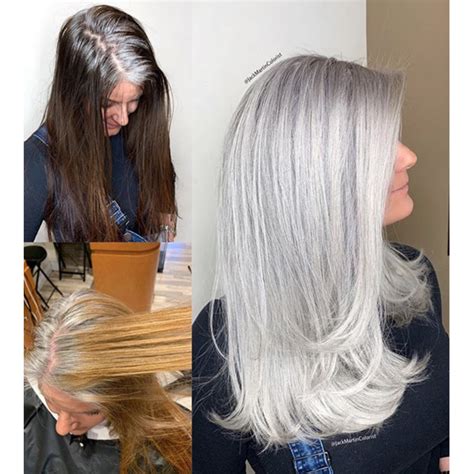 Should i dye my hair gray? How To Transition Box Dye Color To All-Over Gray Or Silver
