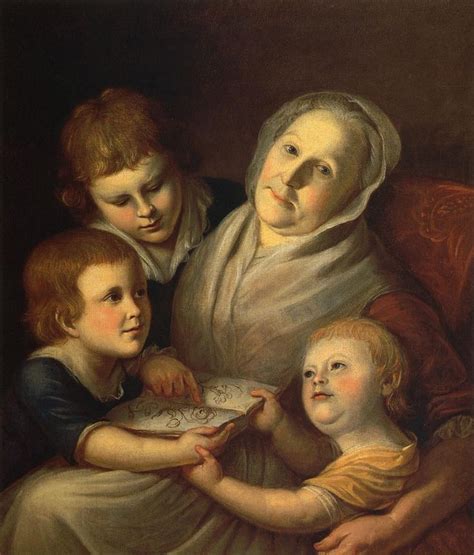 Mrs Charles Peale And Her Grandchildrenby Charles Wilson Peale The