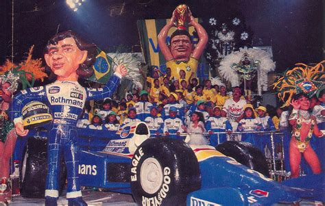 Take A Look Back At Homages And Curious Moments From Carnivals That Featured Ayrton Senna