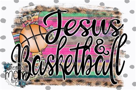Jesus And Basketball Png Sublimation Printable Instant Etsy