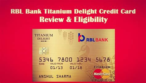 Rbl titanium delight credit card tracking. RBL Bank Titanium Delight Credit Card Review & Eligibility ...