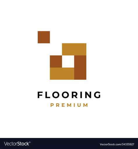 Flooring Logo Design Symbol Royalty Free Vector Image