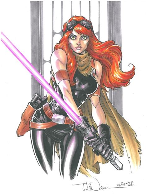 Mara Jade By Todd Nauck In Jon Peelman S Star Wars Comic Art Gallery