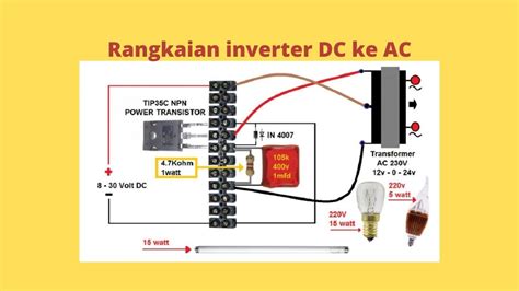 Cara Membuat Rangkaian Inverter Dc Ke Ac Tanpa Trafo