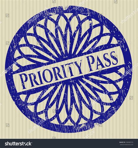 Priority Pass Rubber Stamp Stock Vector Royalty Free 298980725