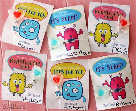 Monster Valentines Day Cards Free Printable And Cut File